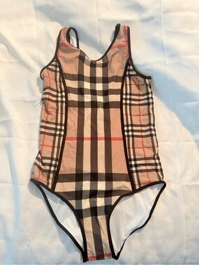 Burberry one piece swimsuit - classic plaid 14 youth